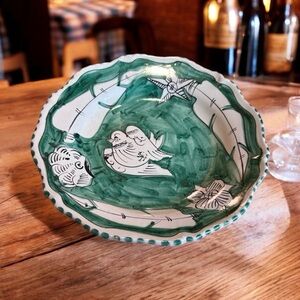 Ponte Vecchio vintage Italian Majolica pasta/soup bowl 9.5”